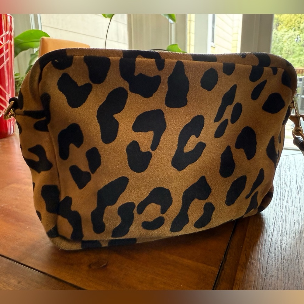 Clare V Midi Sac Tan Pablo Cat Suede